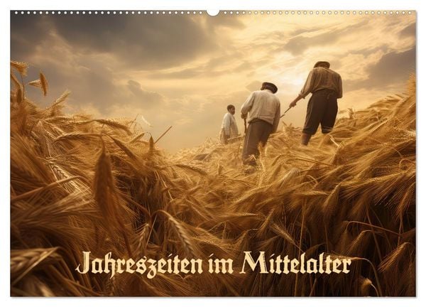 Jahreszeiten im Mittelalter (Wandkalender 2025 DIN A2 quer), CALVENDO Monatskalender