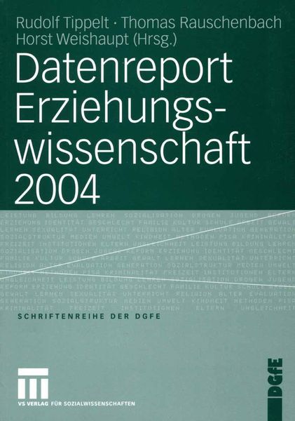 Produktbild: Datenreport Erziehungswissenschaft 2004