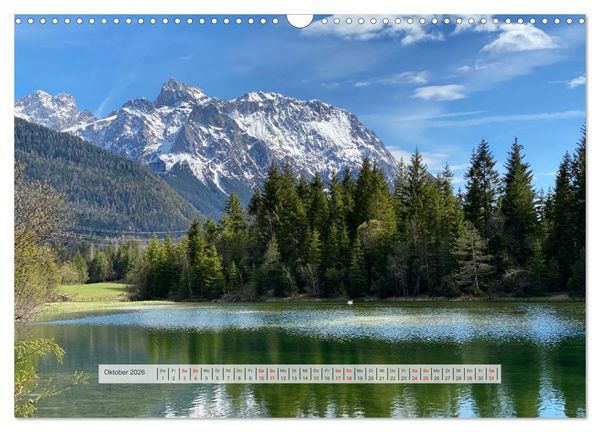 Produktbild: Alpenauszeit - Traumhafte Bergmomente am Wasser (Wandkalender 2026 DIN A3 quer), CALVENDO Monatskalender