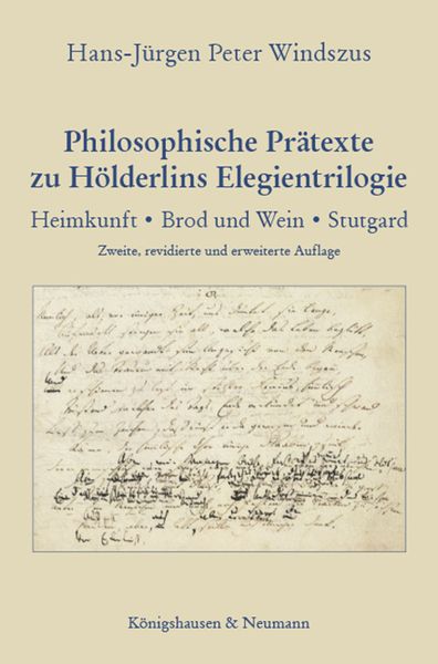 Produktbild: Philosophische Pr&auml;texte zu H&ouml;lderlins Elegientrilogie