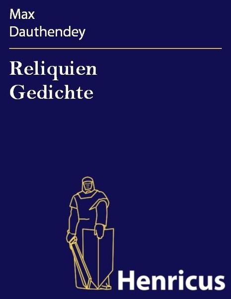 Produktbild: Reliquien Gedichte