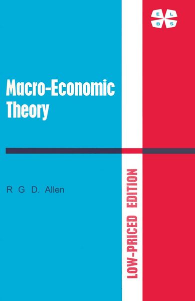 Produktbild: Macro-Economic Theory: A Mathematical Treatment