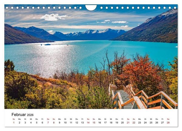 Produktbild: Patagonien, Los Glaciares Nationalpark: Perito Moreno Gletscher (Wandkalender 2026 DIN A4 quer), CALVENDO Monatskalender
