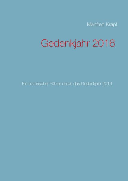 Produktbild: Gedenkjahr 2016