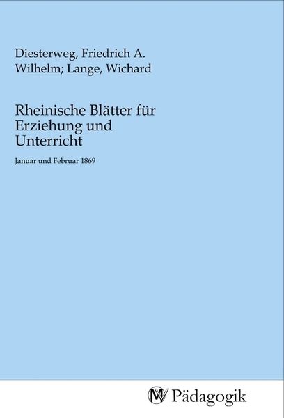 Produktbild: Rheinische Bl&auml;tter f&uuml;r Erziehung und Unterricht