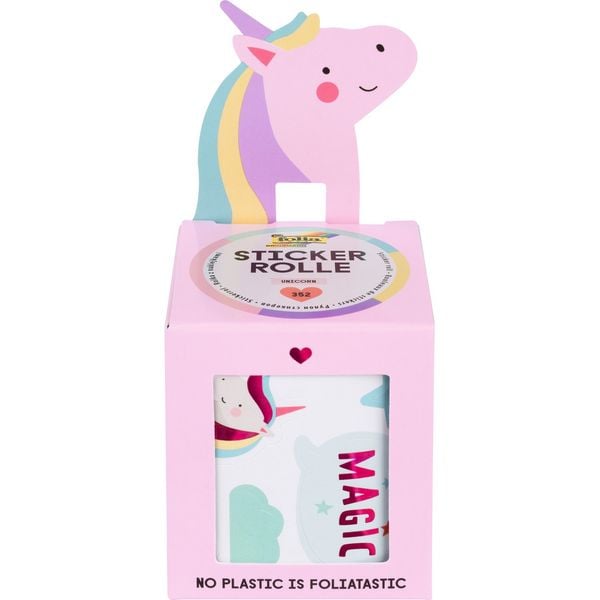 Produktbild: FOLIA&reg; Stickerrolle, Unicorn 352 St&uuml;ck