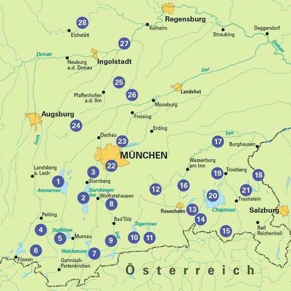Produktbild: BVA Die 28 sch&ouml;nsten E-Bike Touren in Oberbayern