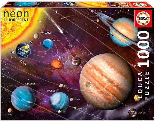 Puzzle Educa Sonnensystem 1000 Teile Nachtleuchtpuzzle