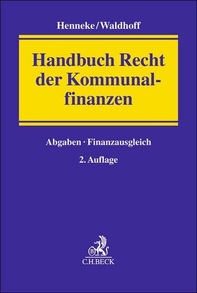 Produktbild: Handbuch Recht der Kommunalfinanzen