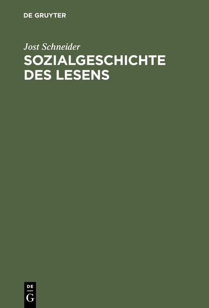 Produktbild: Sozialgeschichte des Lesens
