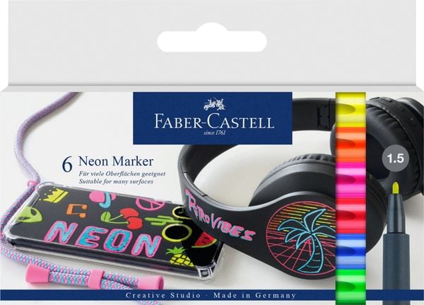 Faber-Castell Marker Neon 6er Set