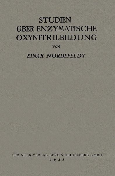 Produktbild: Studien &uuml;ber Enzymatische Oxynitrilbildung