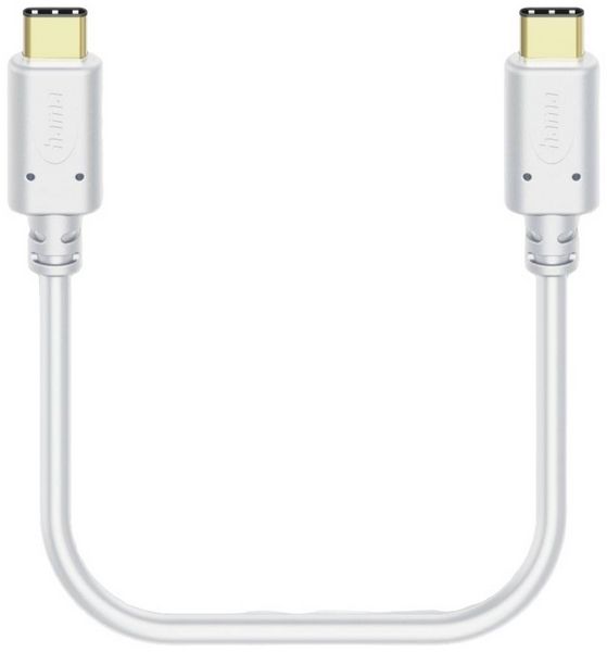 Produktbild: Hama USB-Ladekabel USB 2.0 USB-C&reg; Stecker, USB-C&reg; Stecker 1.50 m Wei&szlig; 00201592