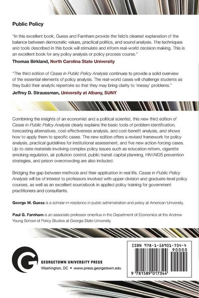 Produktbild: Cases in Public Policy Analysis