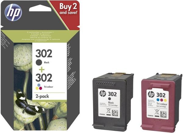 HP Tintenpatrone 302 bk/color