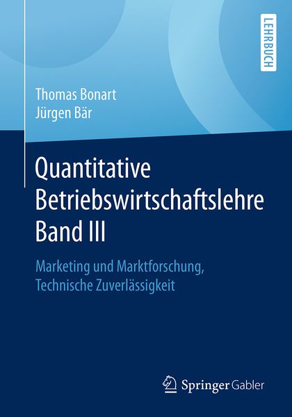 Produktbild: Quantitative Betriebswirtschaftslehre Band III