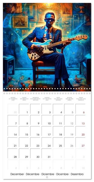 Produktbild: Vibrant Music (Wall Calendar 2026 12 &times; 12 Inch) CALVENDO 12 Month Wall Calendar