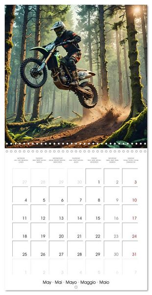 Produktbild: Ride the motocross thrill (Wall Calendar 2026 12 &times; 12 Inch) CALVENDO 12 Month Wall Calendar