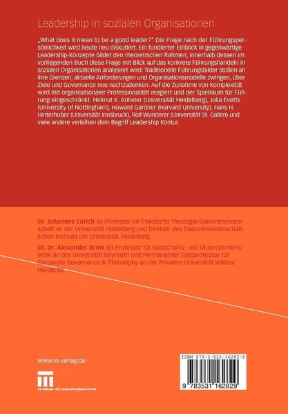 Produktbild: Leadership in sozialen Organisationen
