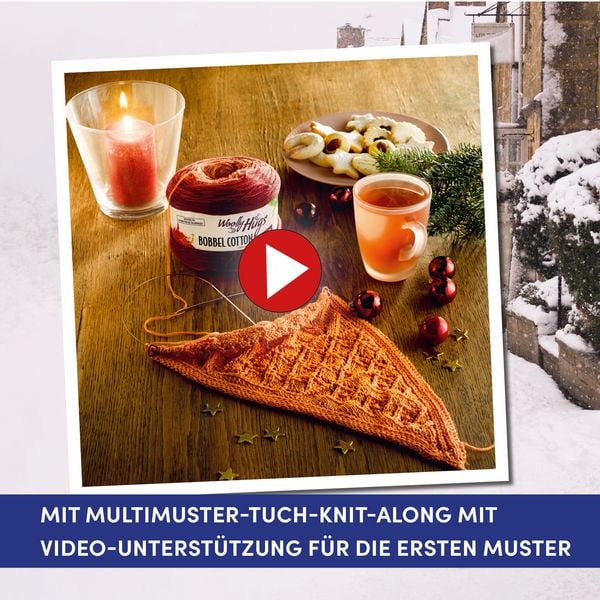 Produktbild: Stricktraum und Weihnachtszauber. Eine Kreativ-Romance. Mit Multimuster-Tuch-Knit-Along. Adventskalenderbuch
