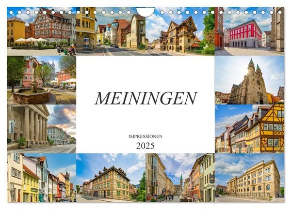 Meiningen Impressionen (Wandkalender 2025 DIN A4 quer), CALVENDO Monatskalender