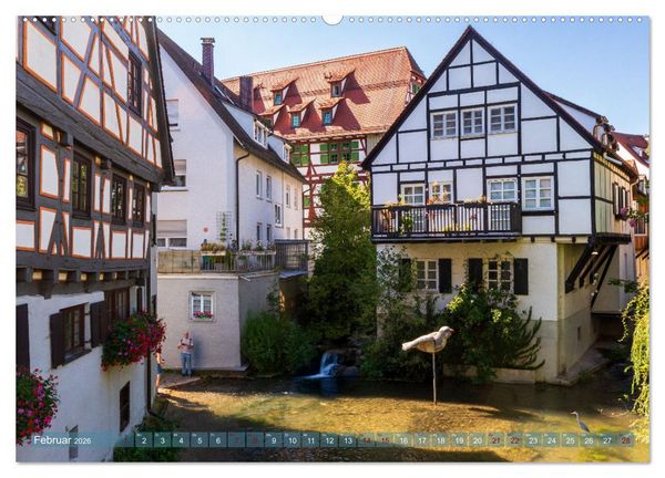 Produktbild: Die Fischerstadt - Ein mittelalterliches Stadtviertel in Ulm (hochwertiger Premium Wandkalender 2026 DIN A2 quer), Kunstdruck in Hochglanz