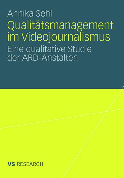 Produktbild: Qualit&auml;tsmanagement im Videojournalismus