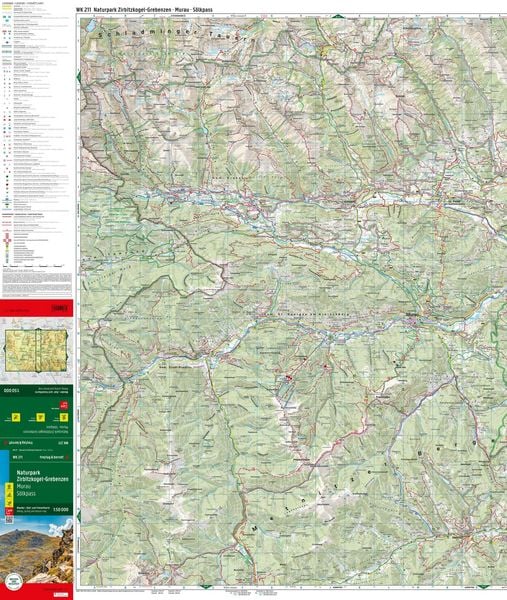 Produktbild: freytag & berndt Wanderkarte WK 211 Naturpark Zirbitzkogel-Grebenzen, Murau - S&ouml;lkpass 1:50.000