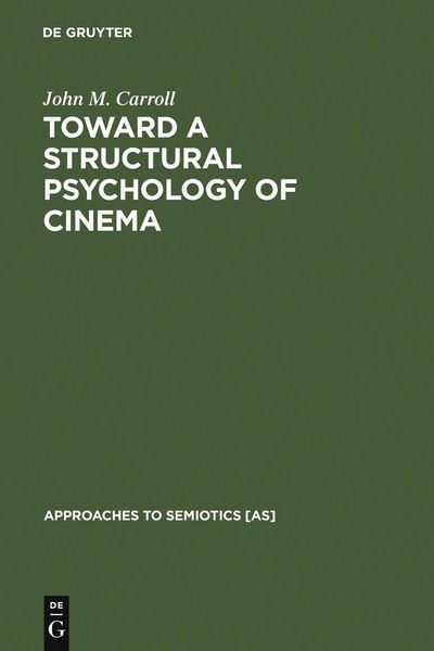 Produktbild: Toward a Structural Psychology of Cinema