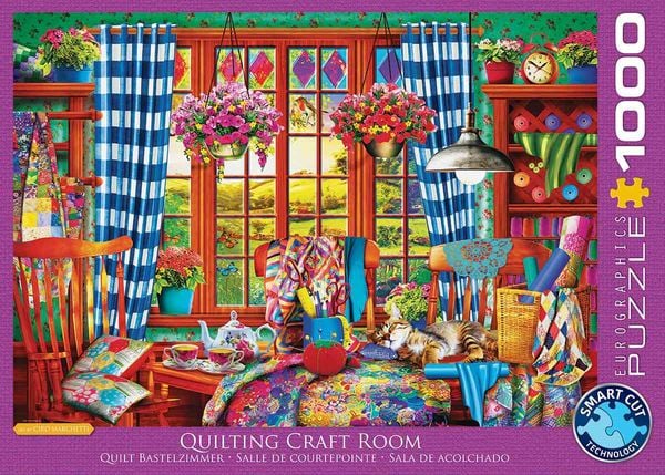 Eurographics 6000-5348 - Quilt Bastelzimmer , Puzzle, 1.000 Teile