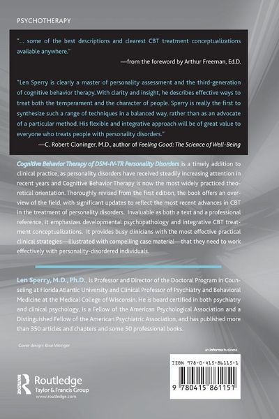 Produktbild: Cognitive Behavior Therapy of DSM-IV-TR Personality Disorders
