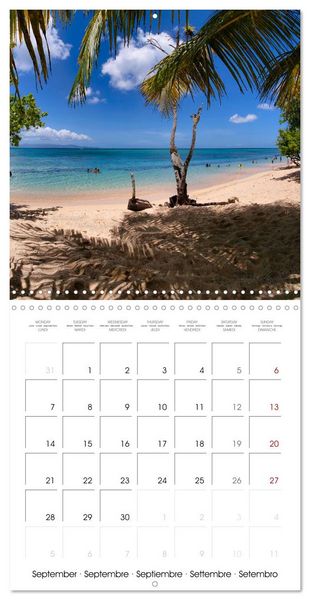 Produktbild: Guadeloupe - Une &icirc;le color&eacute;e des Cara&iuml;bes (Calendrier mural carr&eacute; 2026 30x30 cm) Calendrier double avec une page pour vos prises de notes