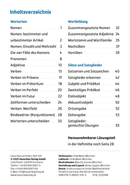 Produktbild: Mein &Uuml;bungsheft Grammatik 4. Klasse