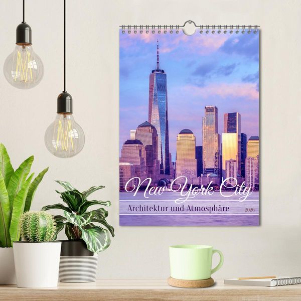 Produktbild: NEW YORK CITY Architektur und Atmosph&auml;re (Wandkalender 2026 DIN A4 hoch), CALVENDO Monatskalender