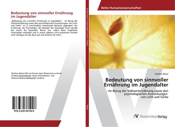Produktbild: Bedeutung von sinnvoller Ern&auml;hrung im Jugendalter