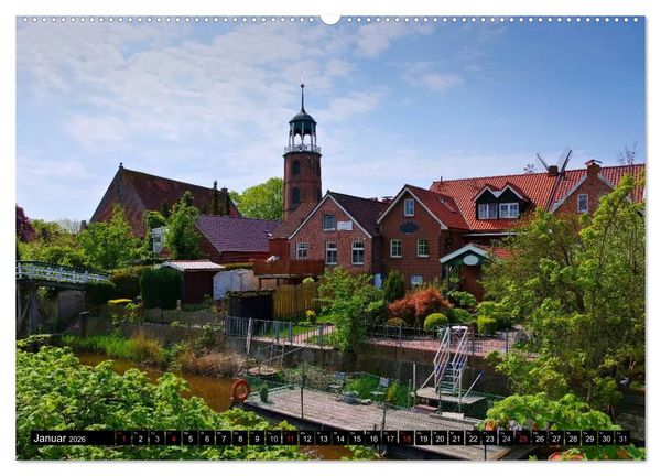 Produktbild: Papenburg und das Rheiderland (hochwertiger Premium Wandkalender 2026 DIN A2 quer), Kunstdruck in Hochglanz