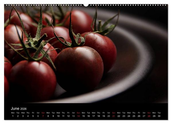 Produktbild: Delicious - Gourmet Food Calendar 2026 / UK-Version (High Quality Premium Wall Calendar 2026 DIN A2 landscape),CALVENDO 12 Month Wall Calendar