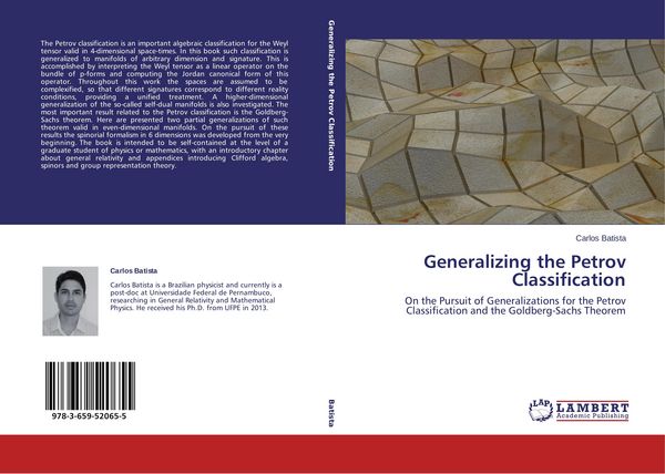 Produktbild: Generalizing the Petrov Classification