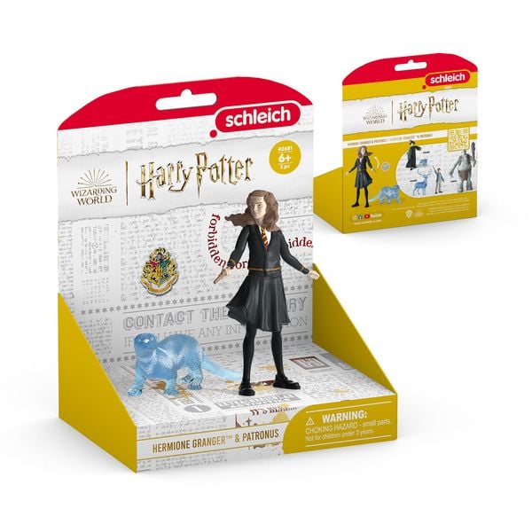 Produktbild: schleich&reg; 42681 - Wizarding World - Harry Potter, Hermine Granger & Patronus, Spielfiguren, H&ouml;he Hermine: ca. 9 cm