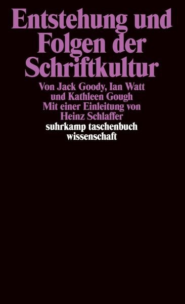 Produktbild: Entstehung und Folgen der Schriftkultur
