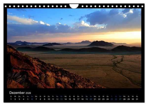 Produktbild: Namibia 2026 Farben der W&uuml;ste (Wandkalender 2026 DIN A4 quer), CALVENDO Monatskalender