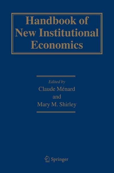 Produktbild: Handbook of New Institutional Economics