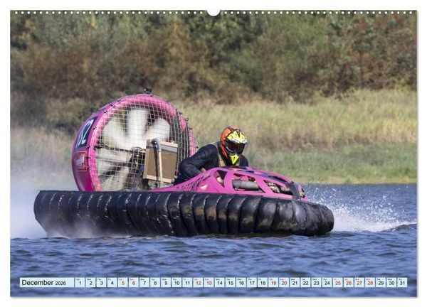 Produktbild: Hovercraft Racing on the Thuringian Sea (Wall Calendar 2026 DIN A2 landscape), CALVENDO 12 Month Wall Calendar