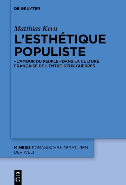 Produktbild: L&rsquo;esth&eacute;tique populiste