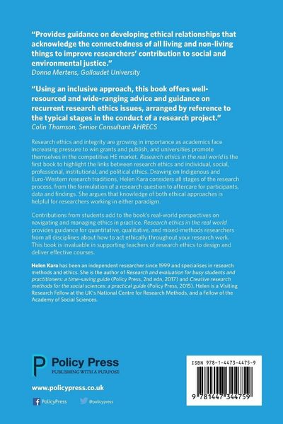 Produktbild: Research ethics in the real world