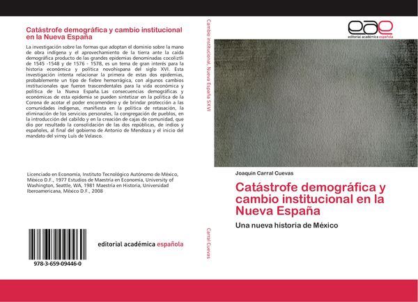 Produktbild: Cat&aacute;strofe demogr&aacute;fica y cambio institucional en la Nueva Espa&ntilde;a
