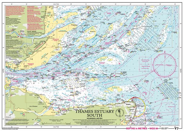 Produktbild: Y7 Thames Estuary South (Small Format), Imray Chart