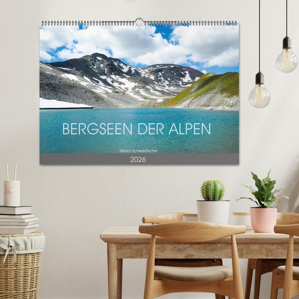 Produktbild: Bergseen der Alpen (Wandkalender 2026 DIN A2 quer), CALVENDO Monatskalender