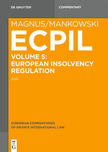 Produktbild: European Insolvency Regulation 2015