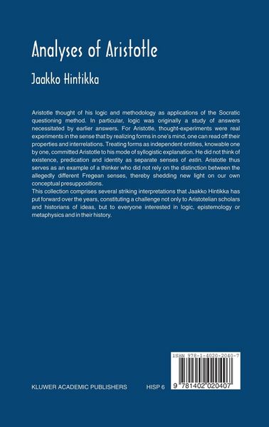Produktbild: Analyses of Aristotle